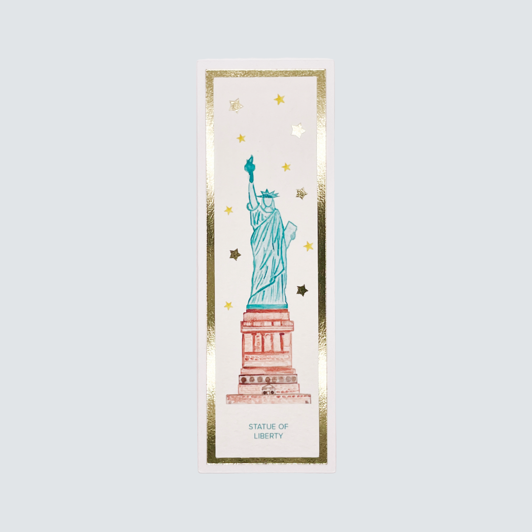 Statue of Liberty Watercolor Bookmark | Handmade New York Gift