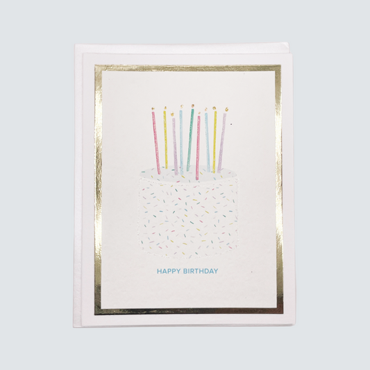 Funfetti Birthday Cake Card (Ready-to-ship)