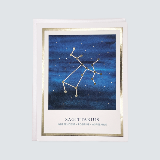 Sagittarius Zodiac Card (Ready-to-ship)