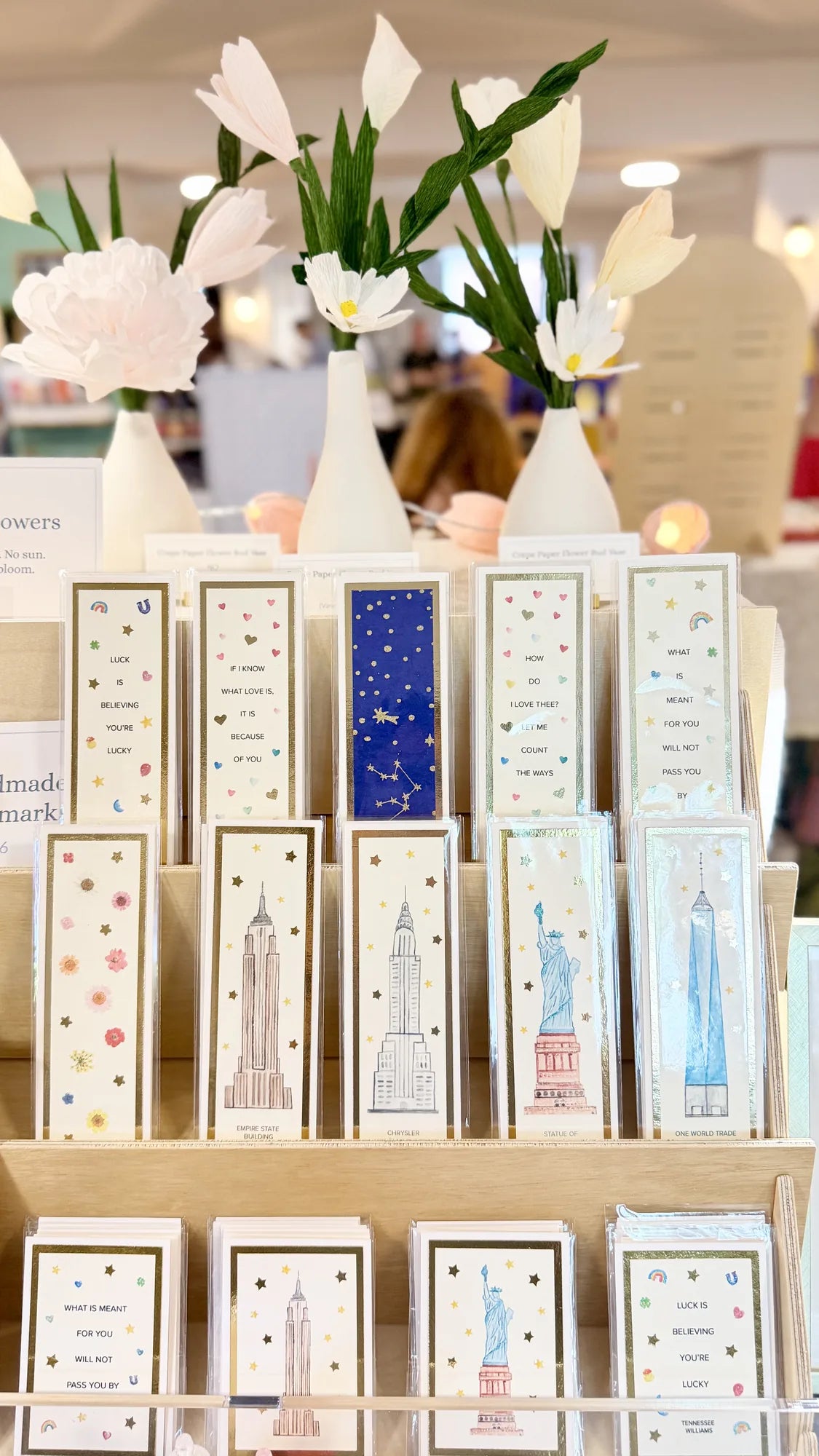 Bookmarks and artwork