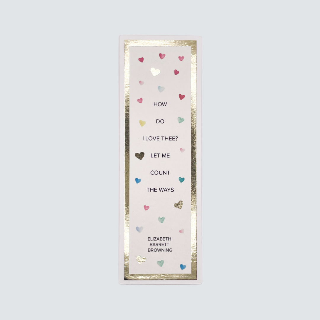 "How Do I Love Thee" Bookmark