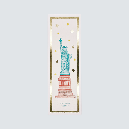 Statue of Liberty Watercolor Bookmark | Handmade New York Gift