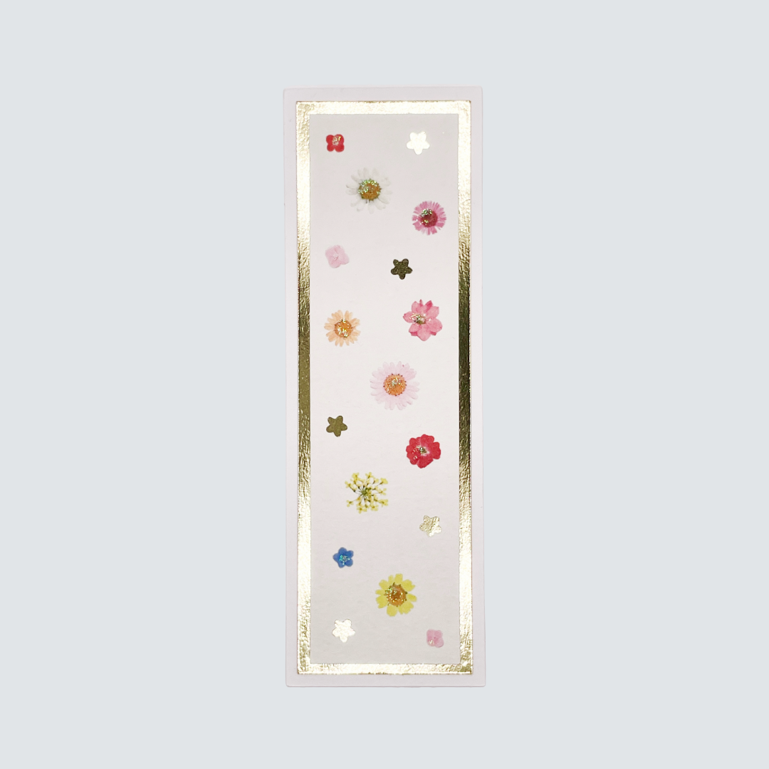 Printed Pressed Florals Watercolor Bookmark | HappiHello