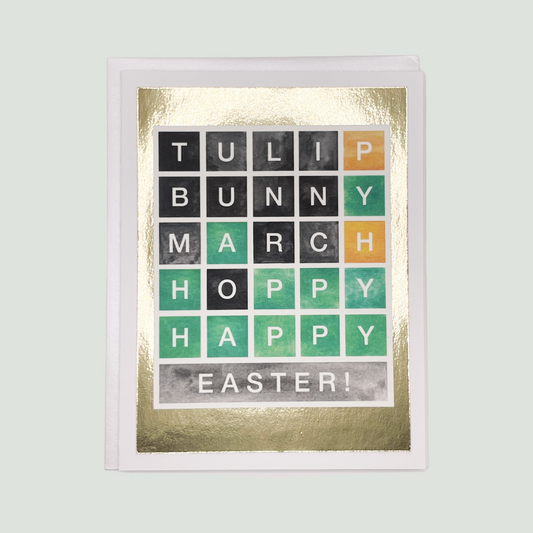 Wordle-Themed Easter Card