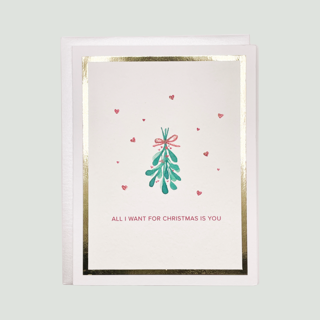 Mistletoe Holiday Card | HappiHello