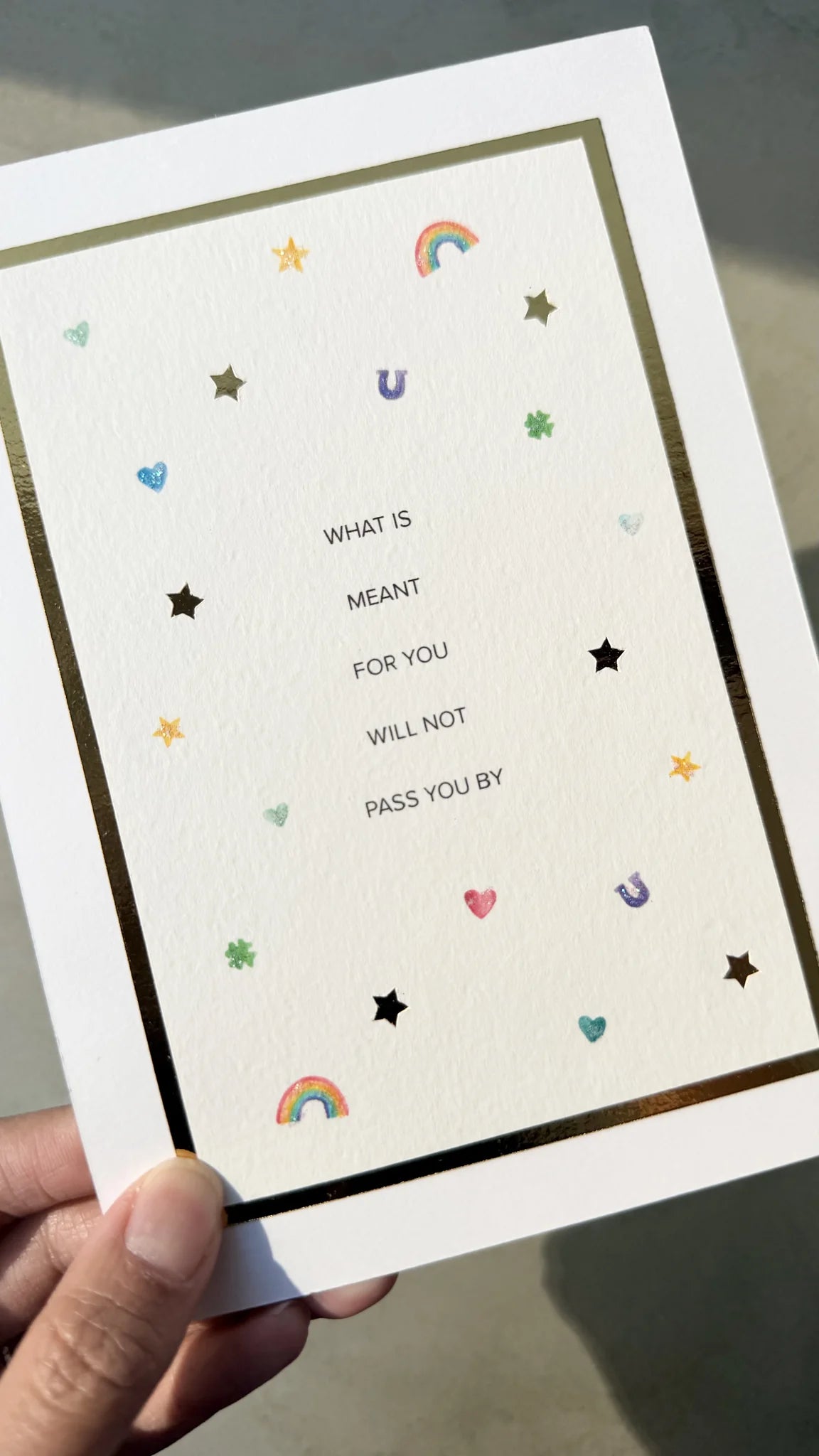 What Is Meant for You Watercolor Art Print 5x7 | Handmade Wall Art