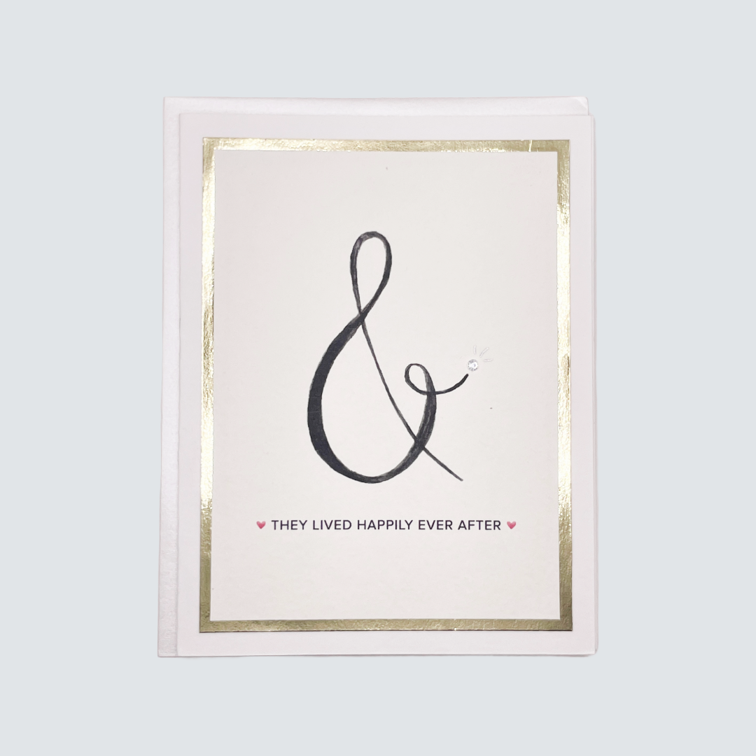 & They Lived Happily Ever After Wedding Card