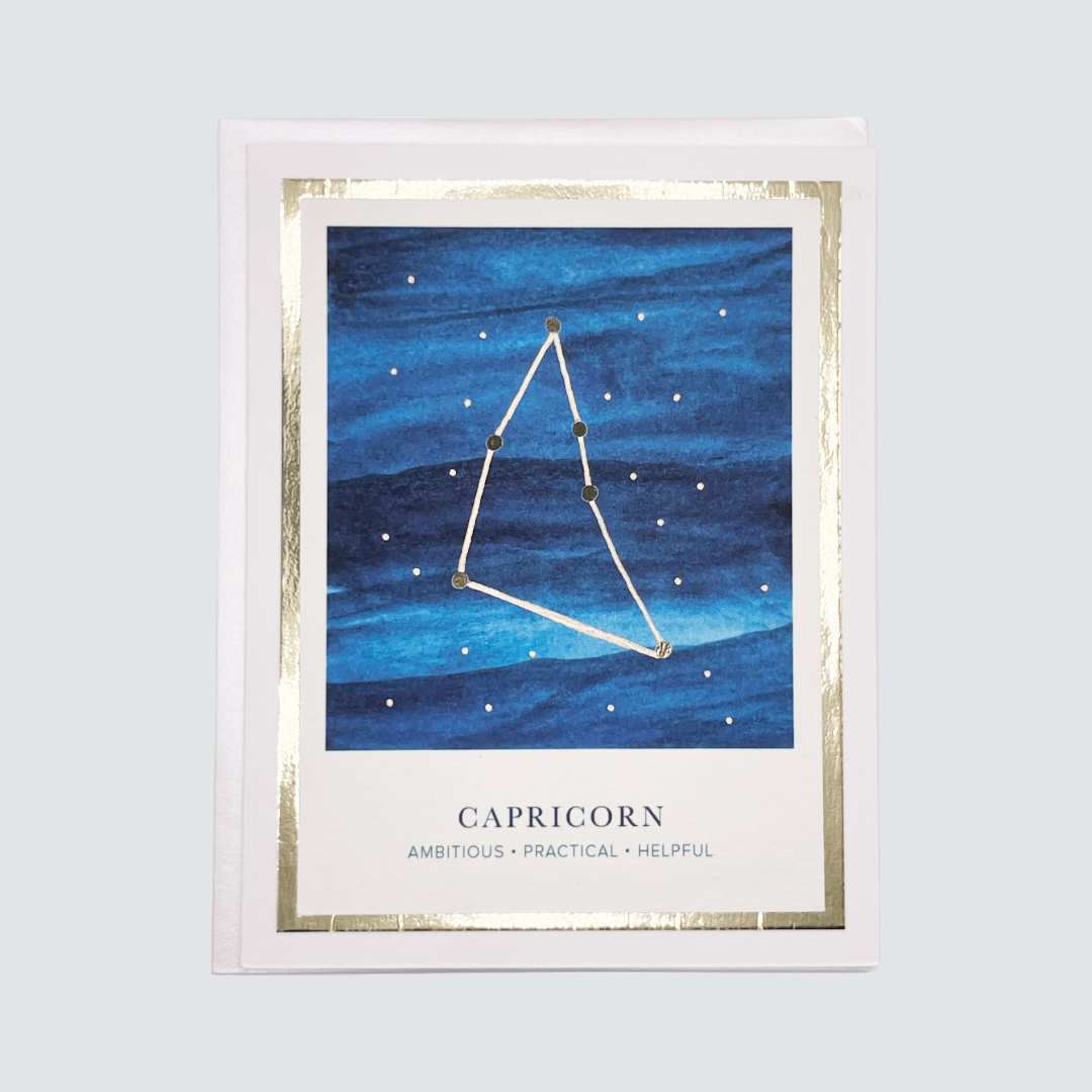Capricorn Zodiac Card